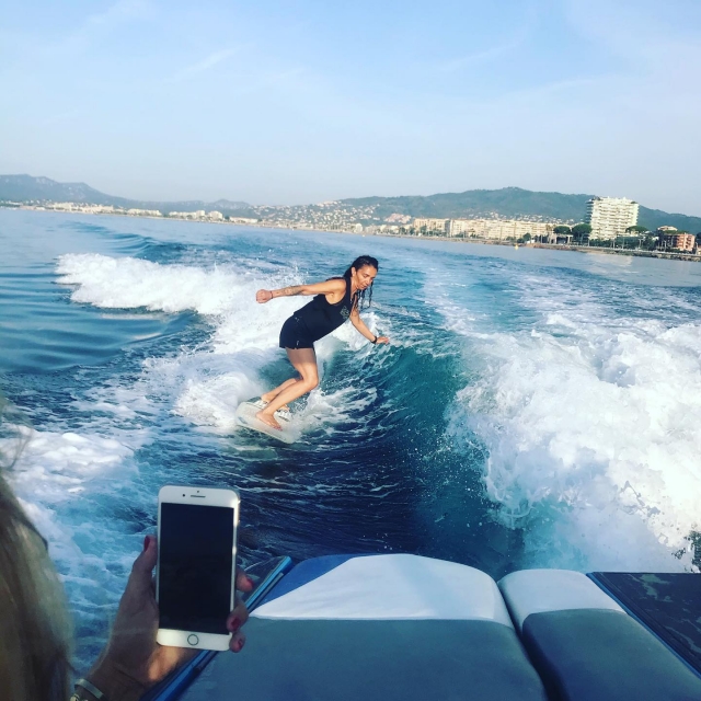  Sesión de wake surf 