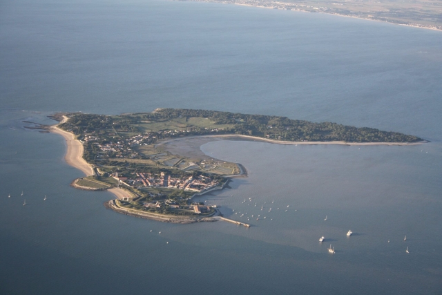 Por encima de la isla de Aix 