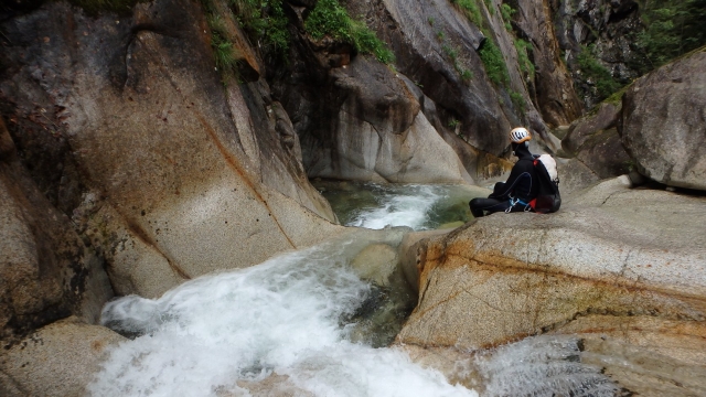 Descanso en medio del barranquismo