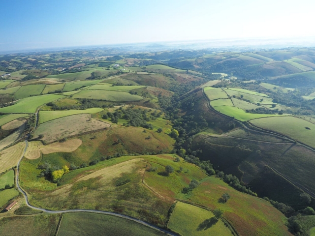  Paisaje visto desde el cielo 