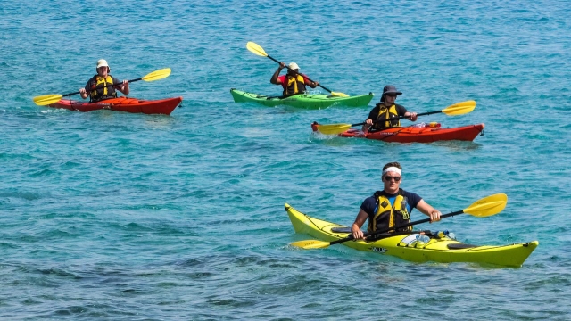 Kayak con amigos
