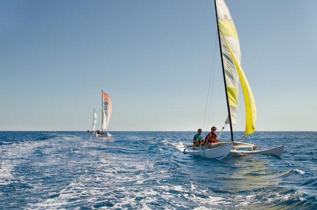 Lección privada de catamarán 