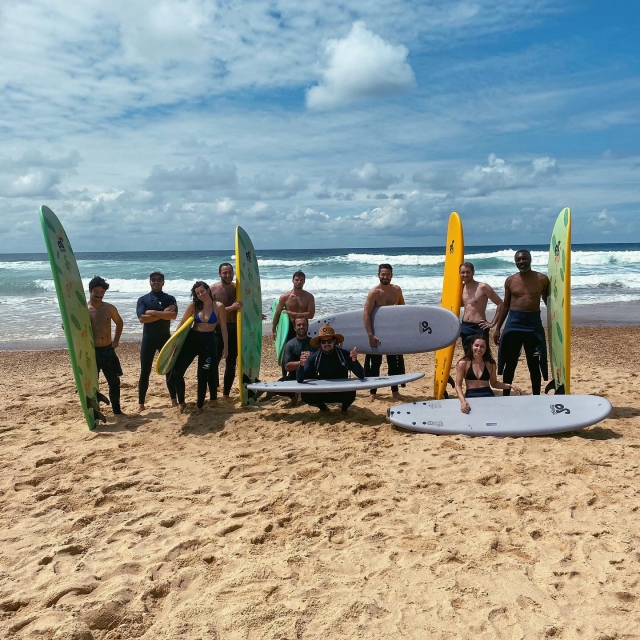  Foto grupal de surf