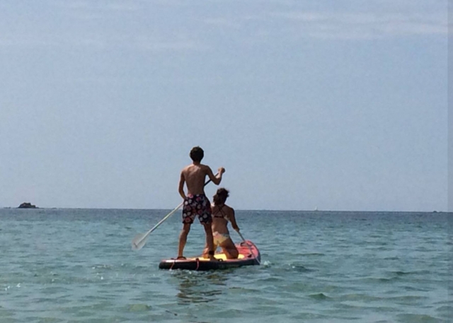 El paddle board también es un asunto de familia 