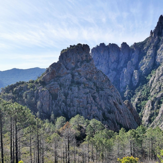 Vista del macizo de Bavella 