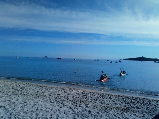  De camino duranle 5 horas de kayak 