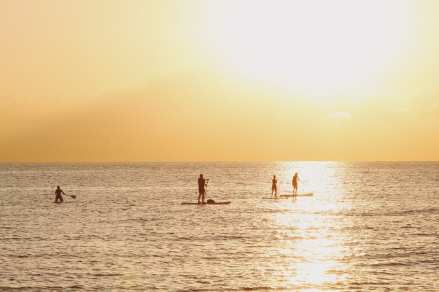  Atardecer en mar abierto