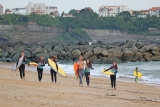 Clase familiar de surf en la playa de Corsaires - 1h30