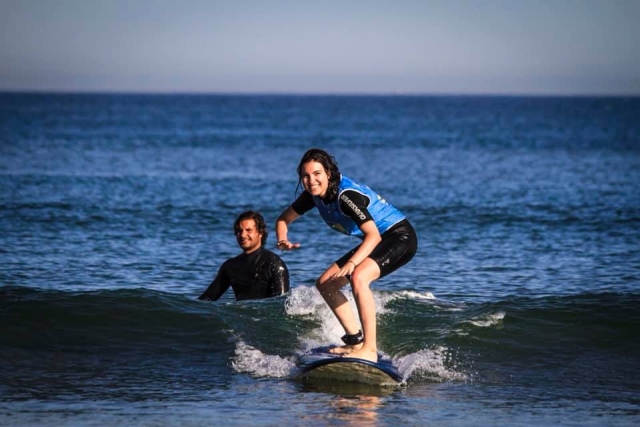  Iniciación al surf en las Landas 