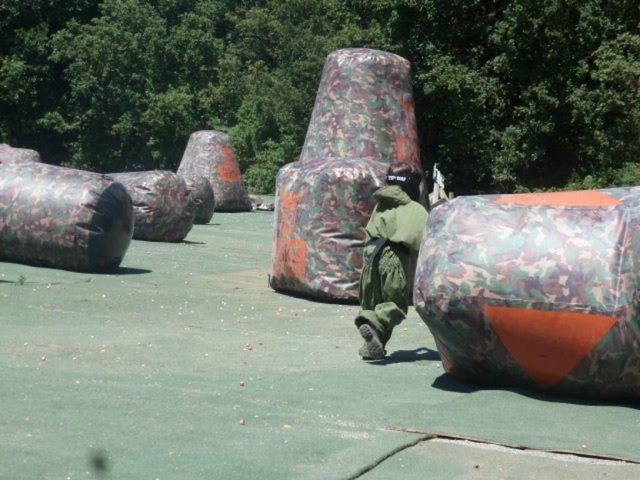  En medio de una partida de paintball