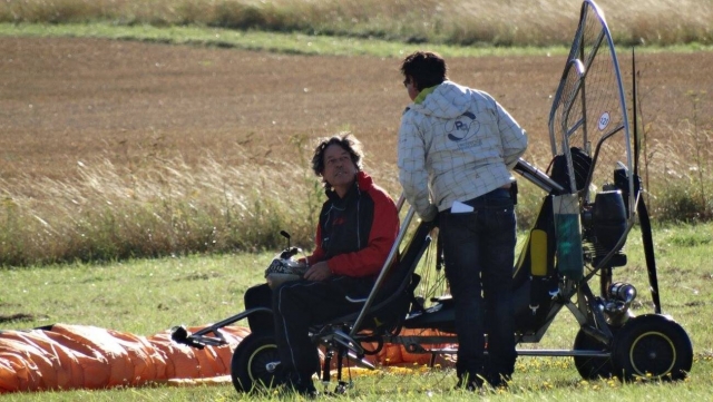 Salida en paramotor 