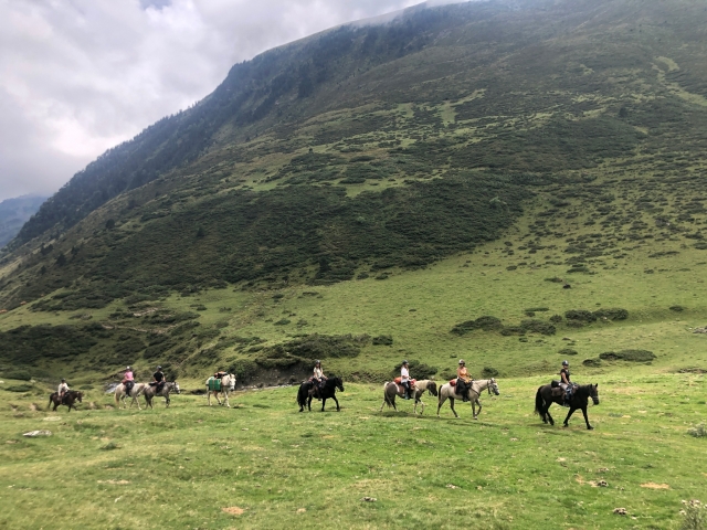  Pbaños a caballo en Bagnères