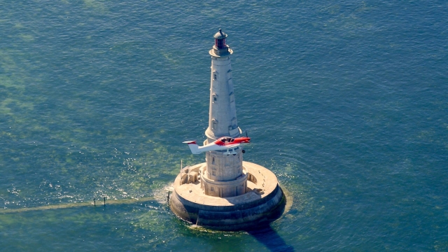 Vue aérienne de la mer  