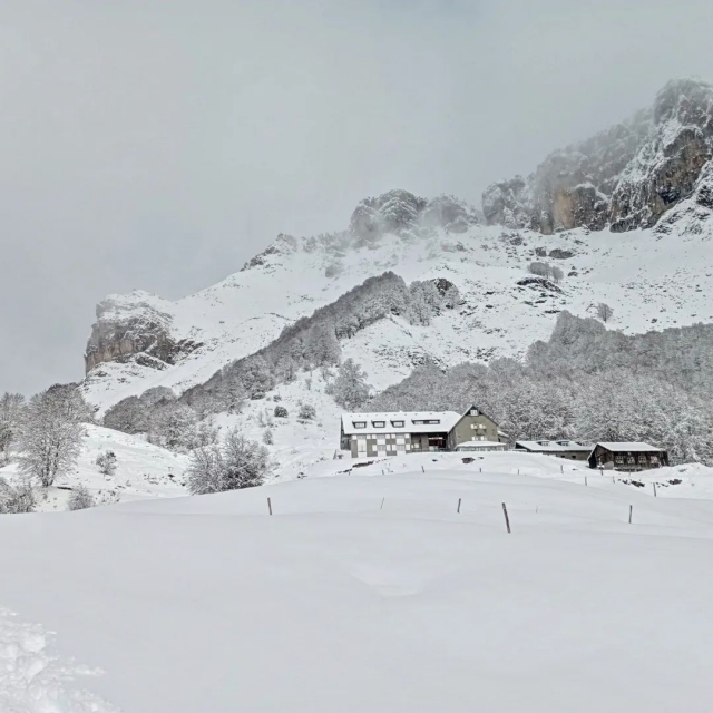  Magnífico paisaje nevado 