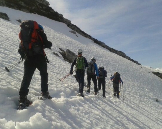  Camicrema en la nieve.