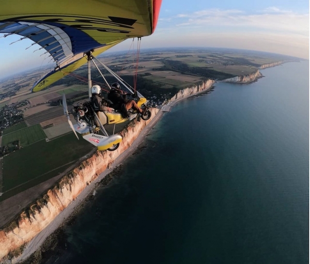  La vista que ofrece un vuelo en ultraligero. 
