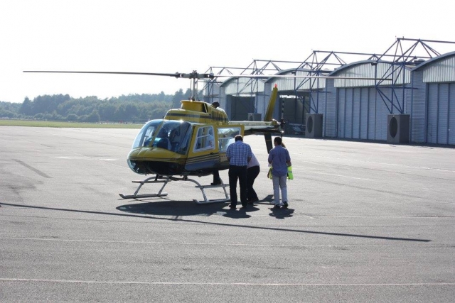 Instalación a bordo del helicóptero