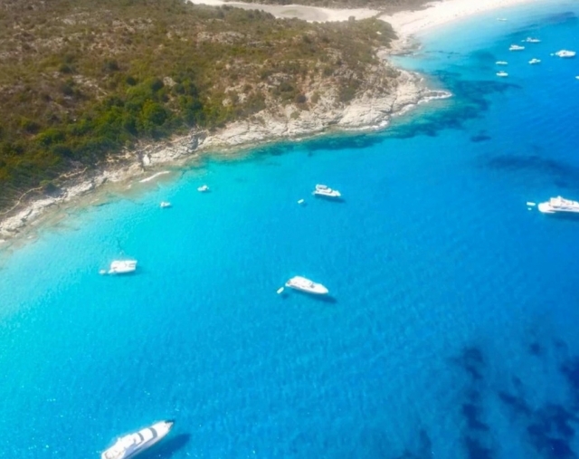 Vista de Saleccia en ultraligero. 