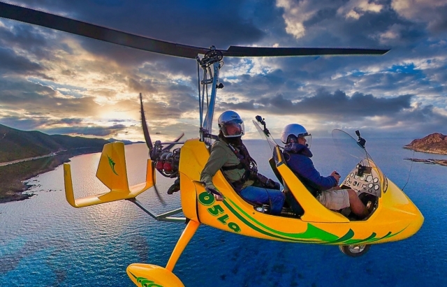  Increíble vista de la playa de Saleccia en autogiro
