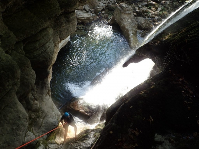  Intenso rápel en el Vercors 
