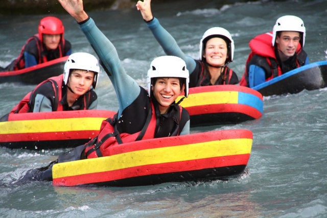 Lo pasamos chido bajando en Hydrospeed 