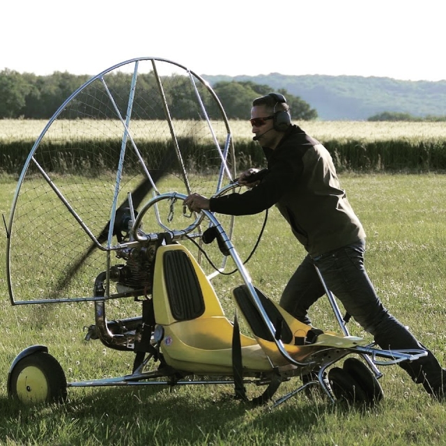 Preparando el paramotor