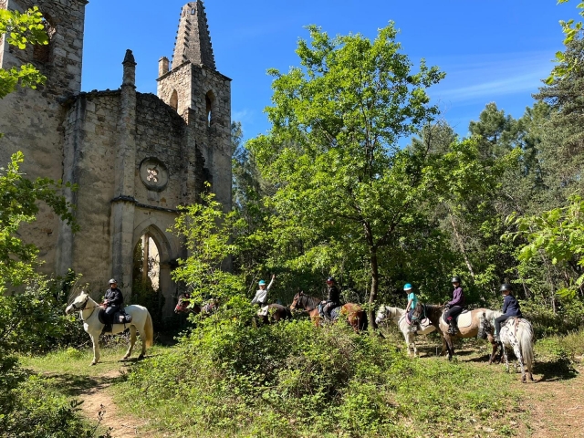  Preparación para 2 horas de paseo a caballo.