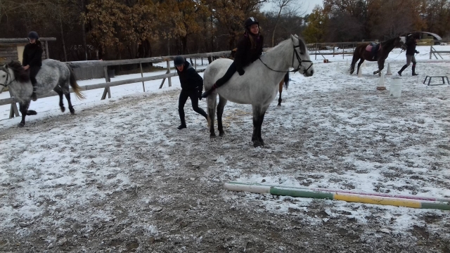  Pbaños a caballo por los Alpes del Sur, duranle el invierno 
