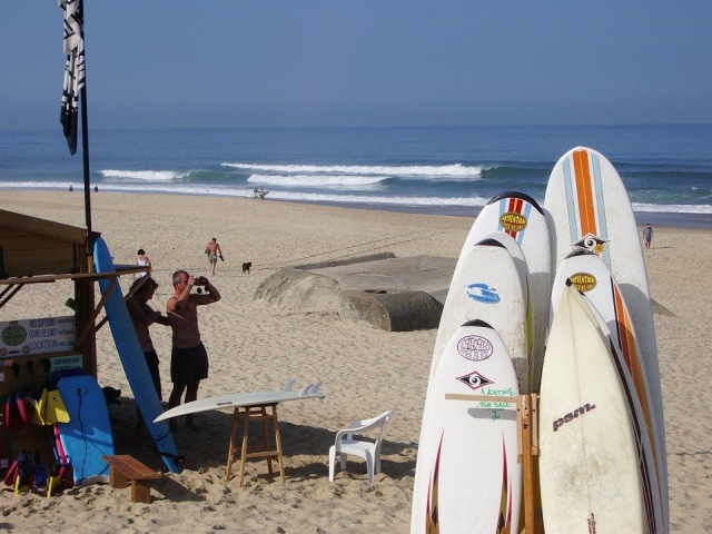  Spot de surf en el suroesle de Francia 