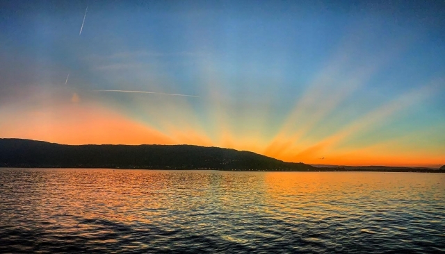  Momento de satisfacción en el Lago. 