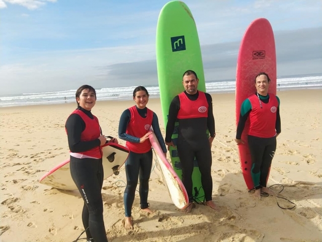  Nuestro equipo en la playa. 