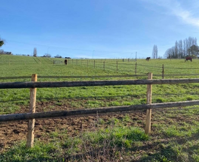 Paisaje verde de Vexin Français 
