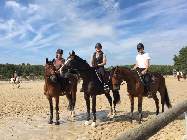  Entrenamiento antes del paseo a caballo 