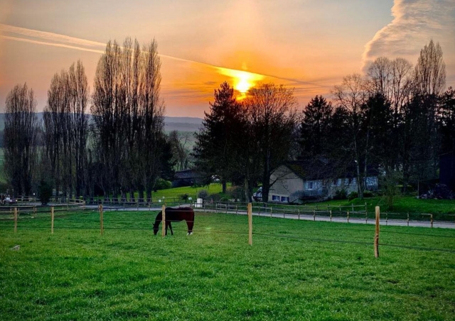  Magnífica puesta de sol en Vigny 