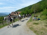 Pbaños a caballo en Saint Étienne de Crossey - 1/2 día
