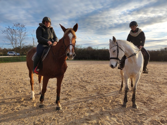 Pbaños a caballo en el Loira 