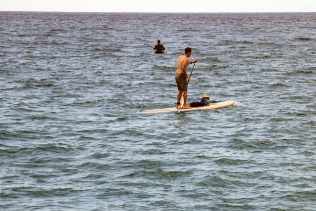 Paseo en Stand Up Paddle con su hijo 