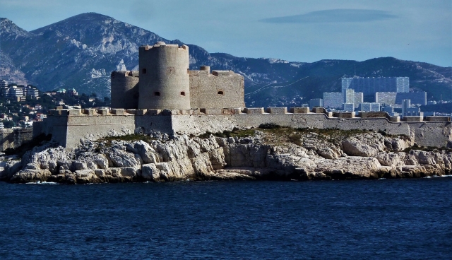 Paisaje de la costa de Marsella 