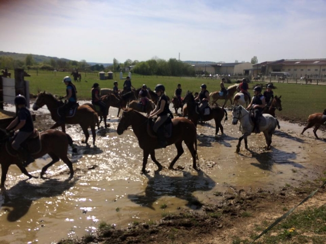  Pbaños a caballo en el Gran Este