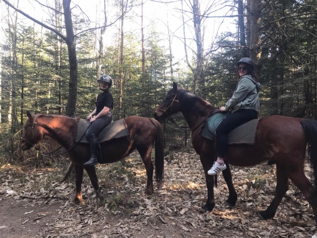  Paseo a caballo con amigos en Alsacia 
