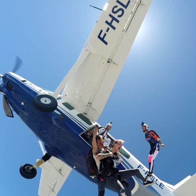 Salto tándem desde el aeródromo de Gap-Tallard