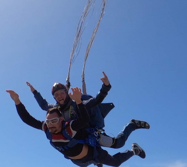 Los places de los saltos en paracaídas