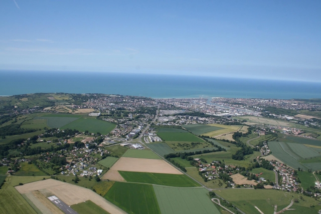  Increíble panorama del mar y los campos de Sena Marítimo 
