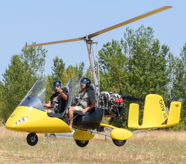  Despegue inminenle del autogiro 