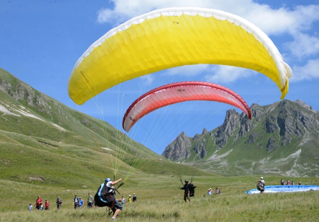 Aterrizaje en parapenle