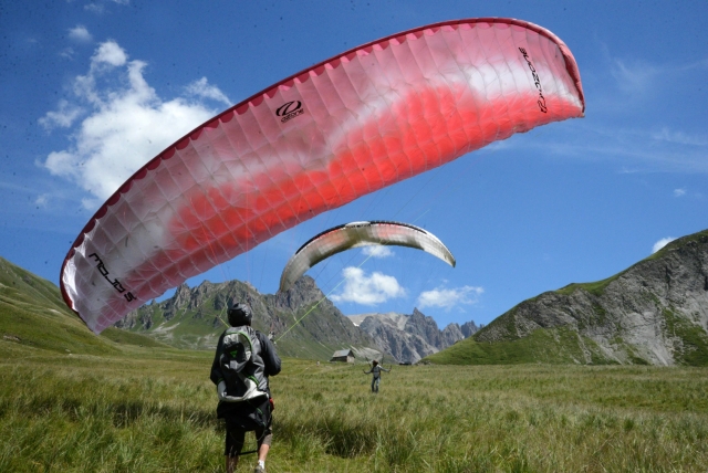 Vuelos simultáneos en parapenle