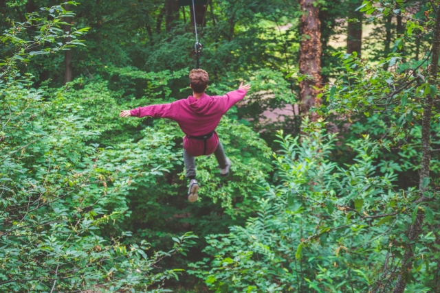 Tirolesa sensacional en Créteil 