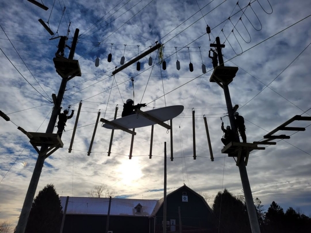  Un remo aéreo en nuestro recorrido