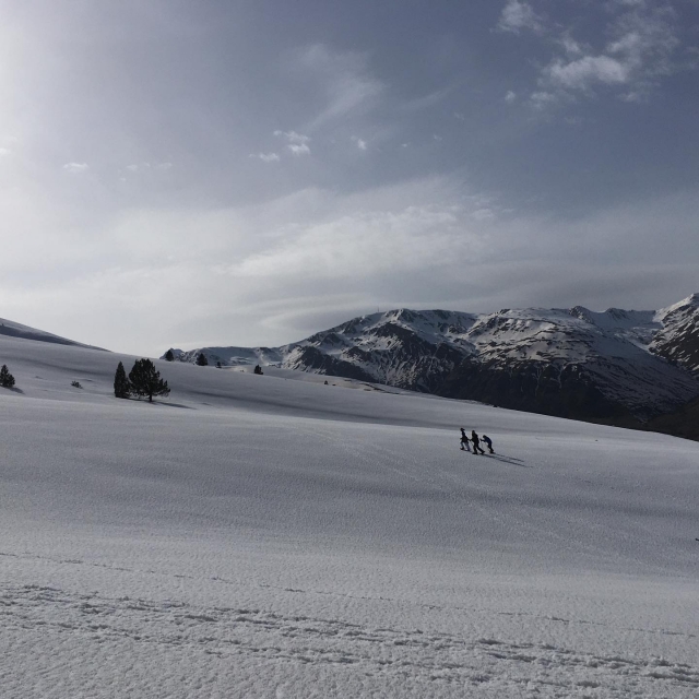  Paseo en raquetas de nieve lejos de las multitudes 