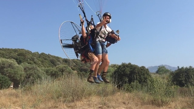 Aterrizaje del paramotor